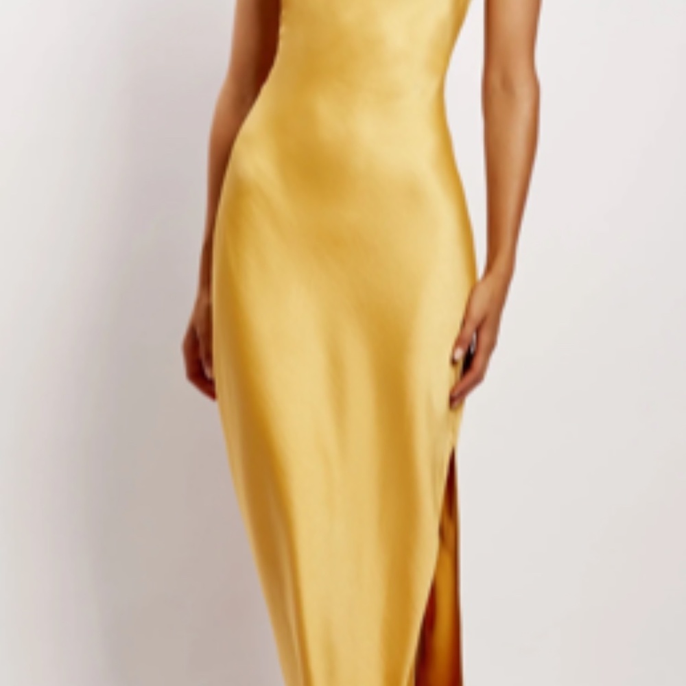 Canary Straight Neck Slip Maxi dress
